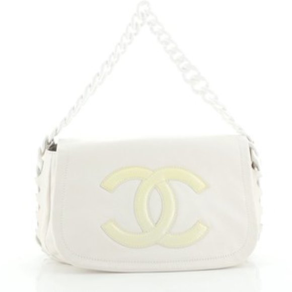 CHANEL Handbags - Chanel Calfskin Modern Chain Rhodoid Flap*